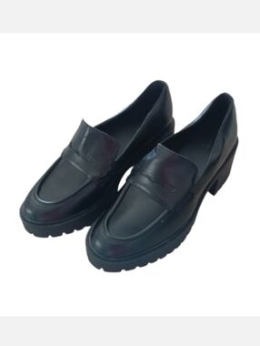 UNIVERSAL THREAD MARY JANE Target Women's Black Chunky Loafers Shoes Platforms